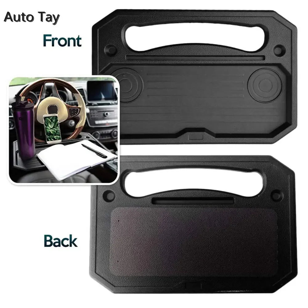 Universal Car Steering Wheel Tray – Laptop Desk & Food Holder