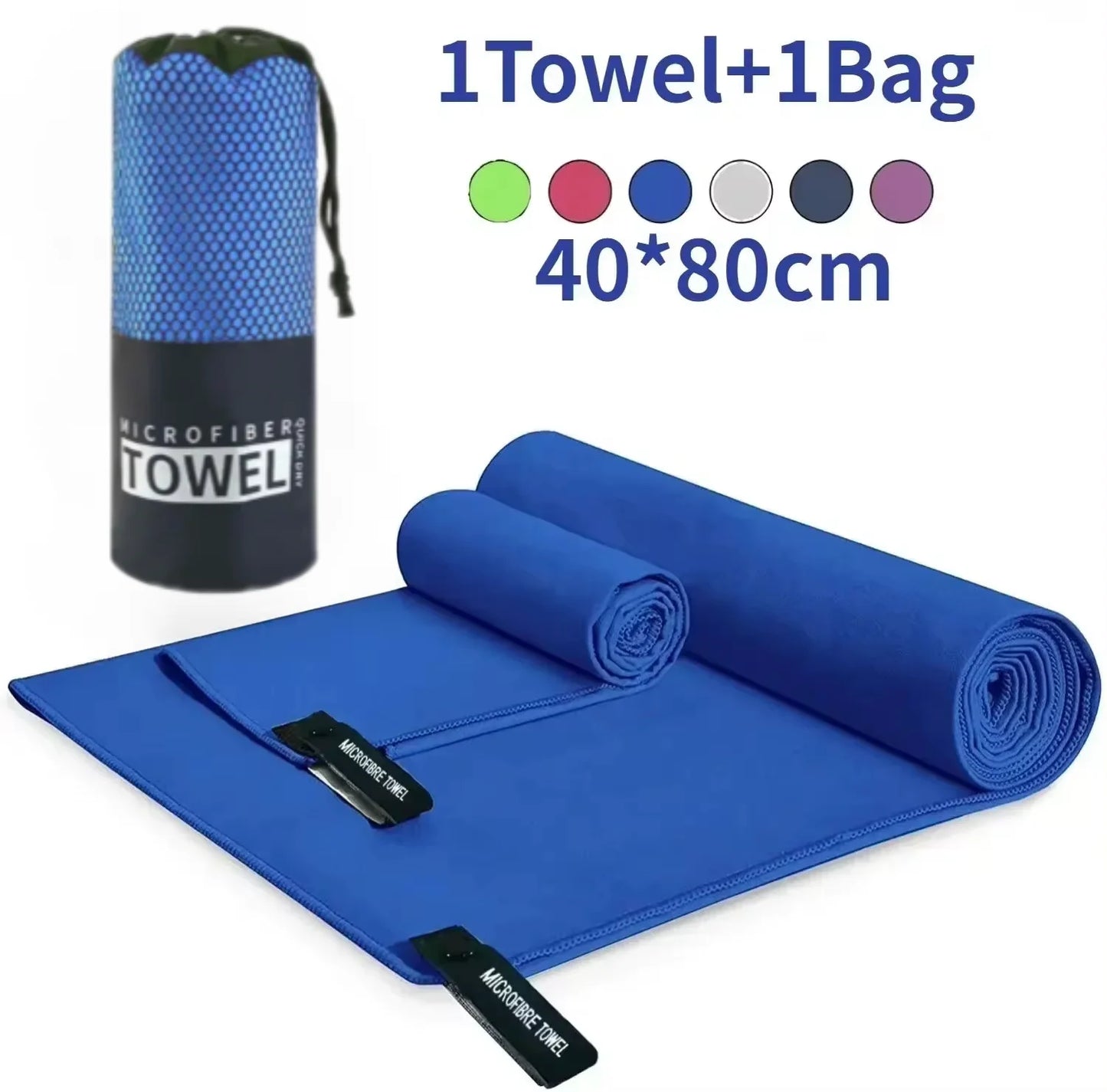 QuickDry Microfiber Towel for Gym & Outdoors