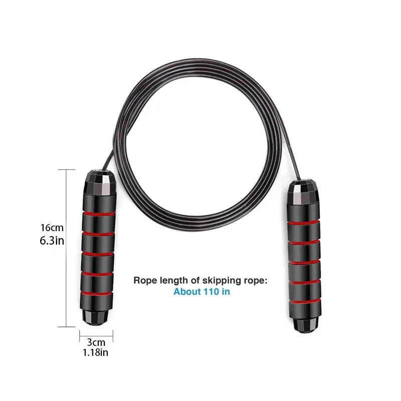 MAICCA Adjustable Steel Wire Jump Rope – Fitness Training & Cardio Equipment