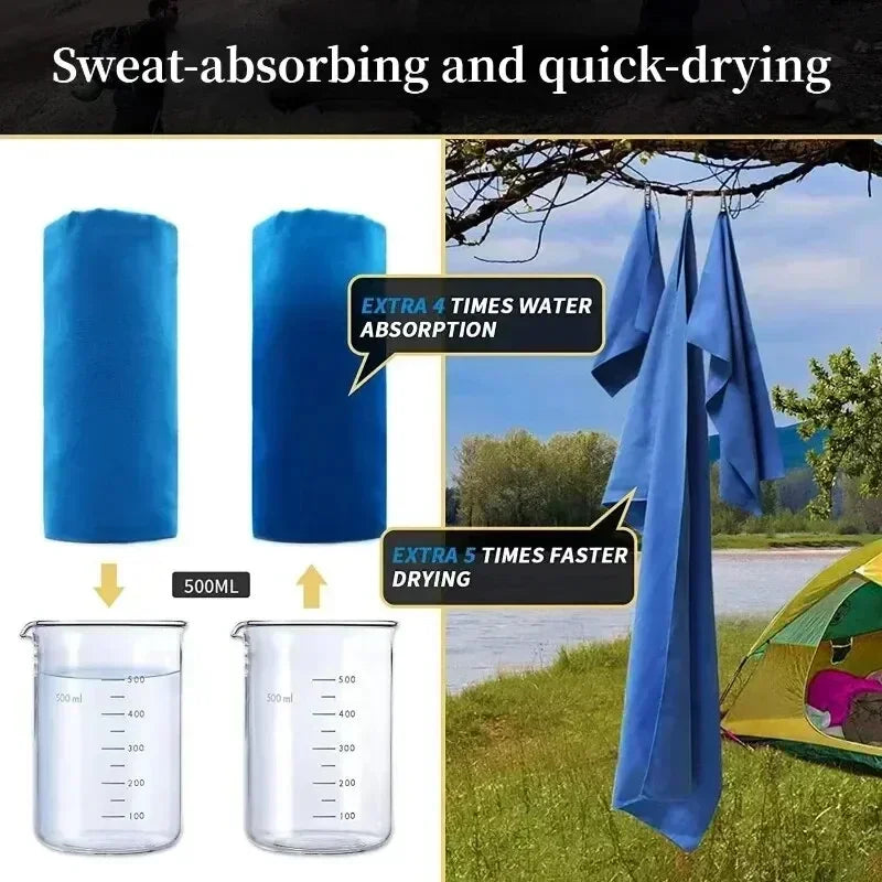 QuickDry Microfiber Towel for Gym & Outdoors